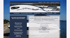 Desktop Screenshot of erdmann-boote.de